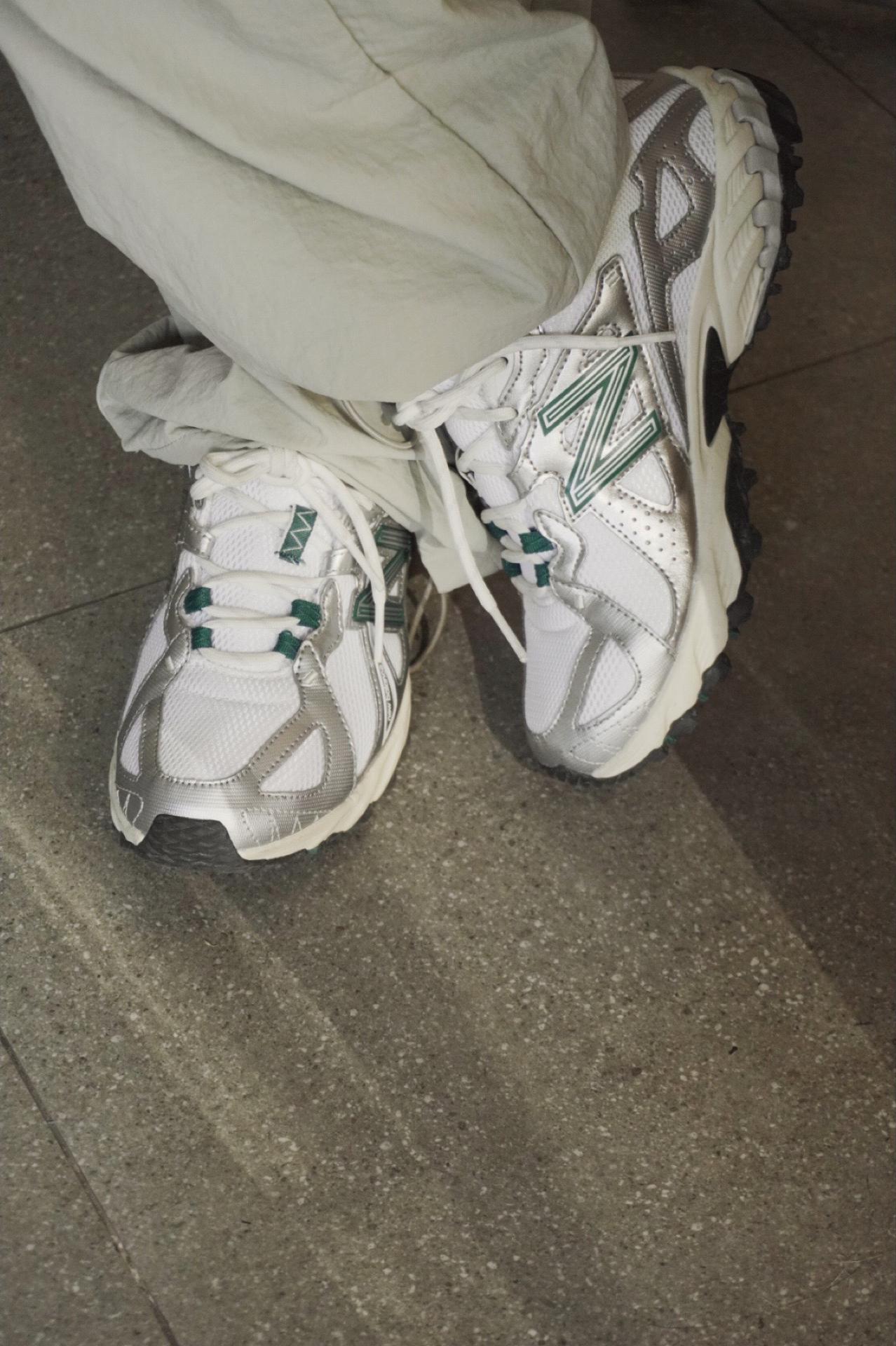 New Balance 610 Silver Metallic Reflection Green - POIZON