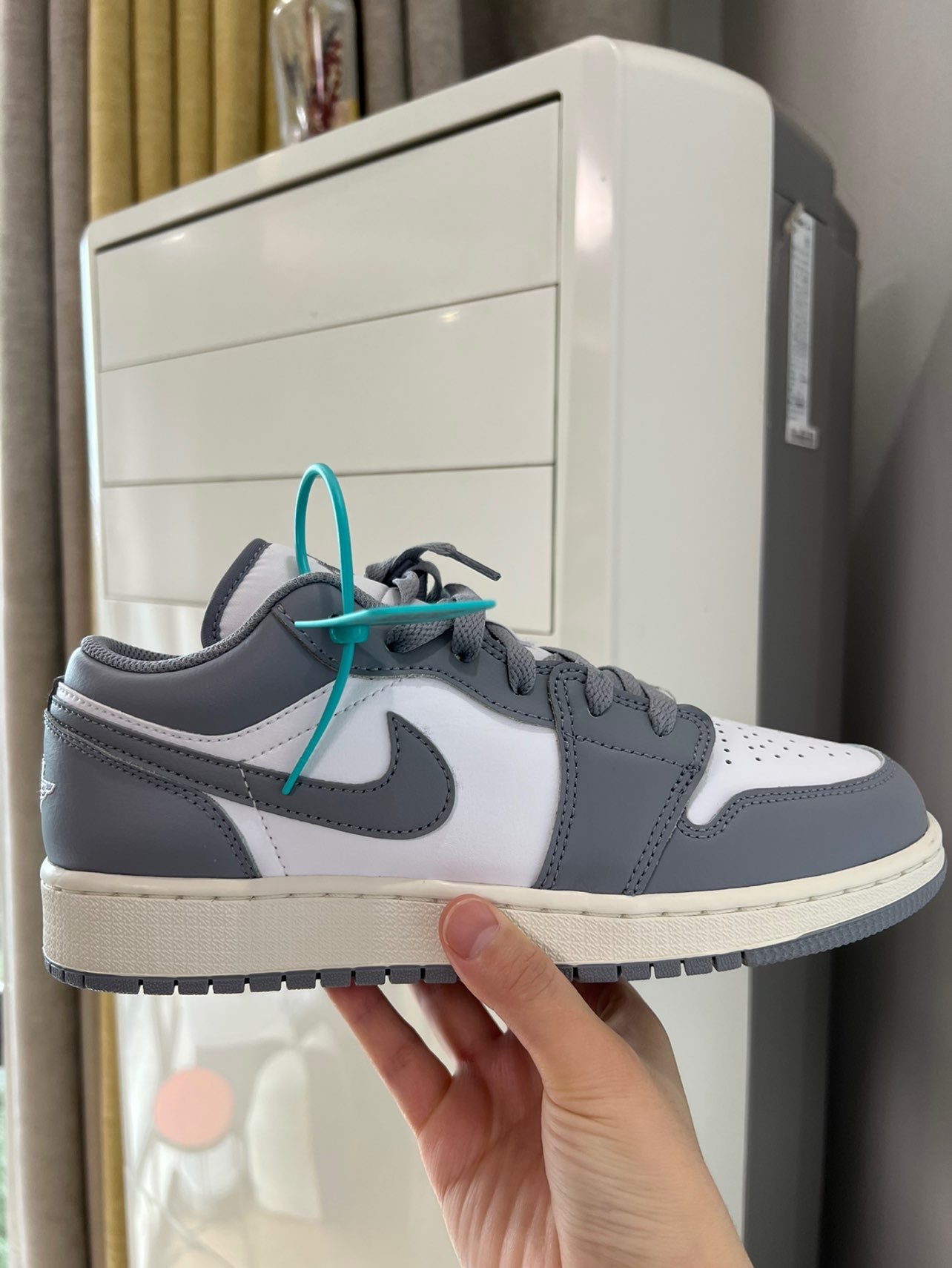 aj1low复古小迪奥灰白色