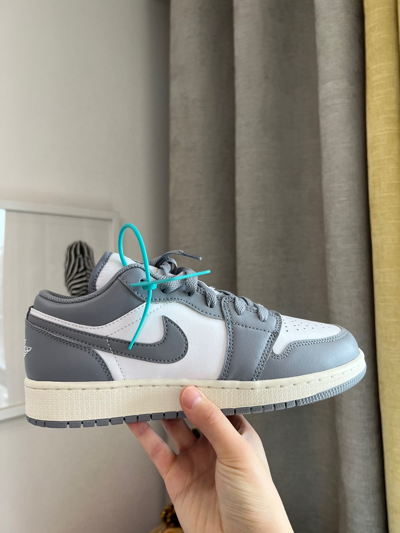 aj1low复古小迪奥灰白色