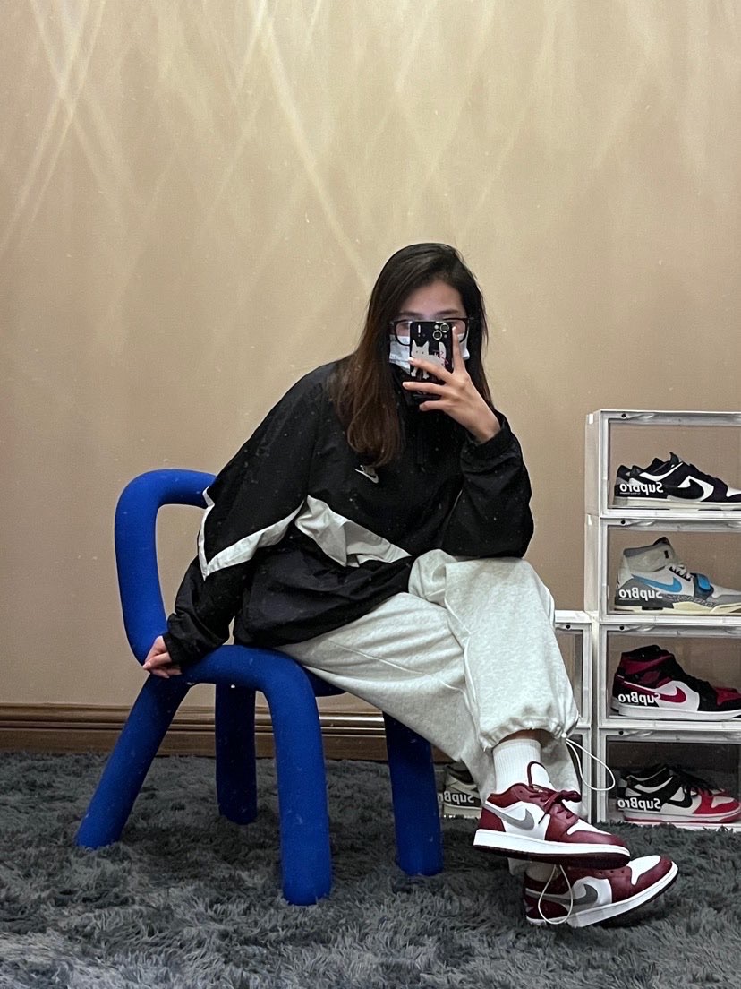 aj1 low "波尔多"白红穿搭分享