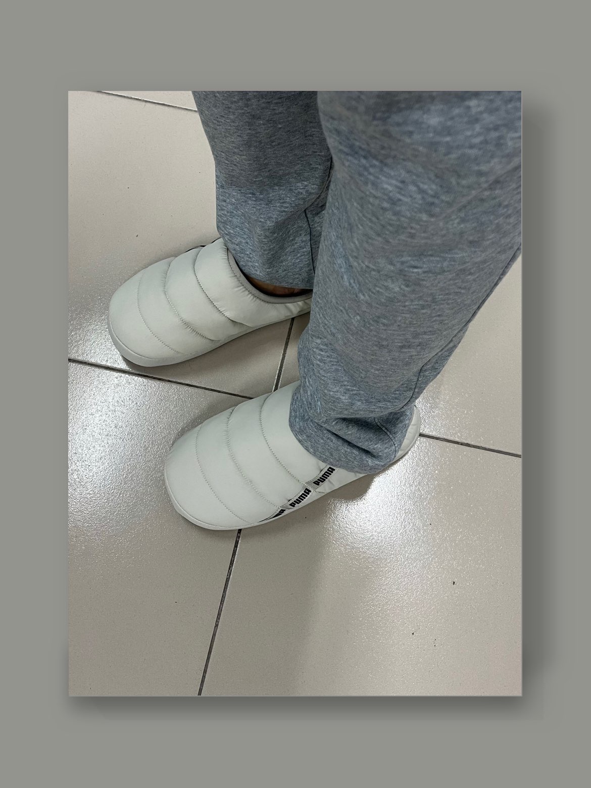 puma scuff 一脚蹬 运动拖鞋 男女同款 燕麦灰