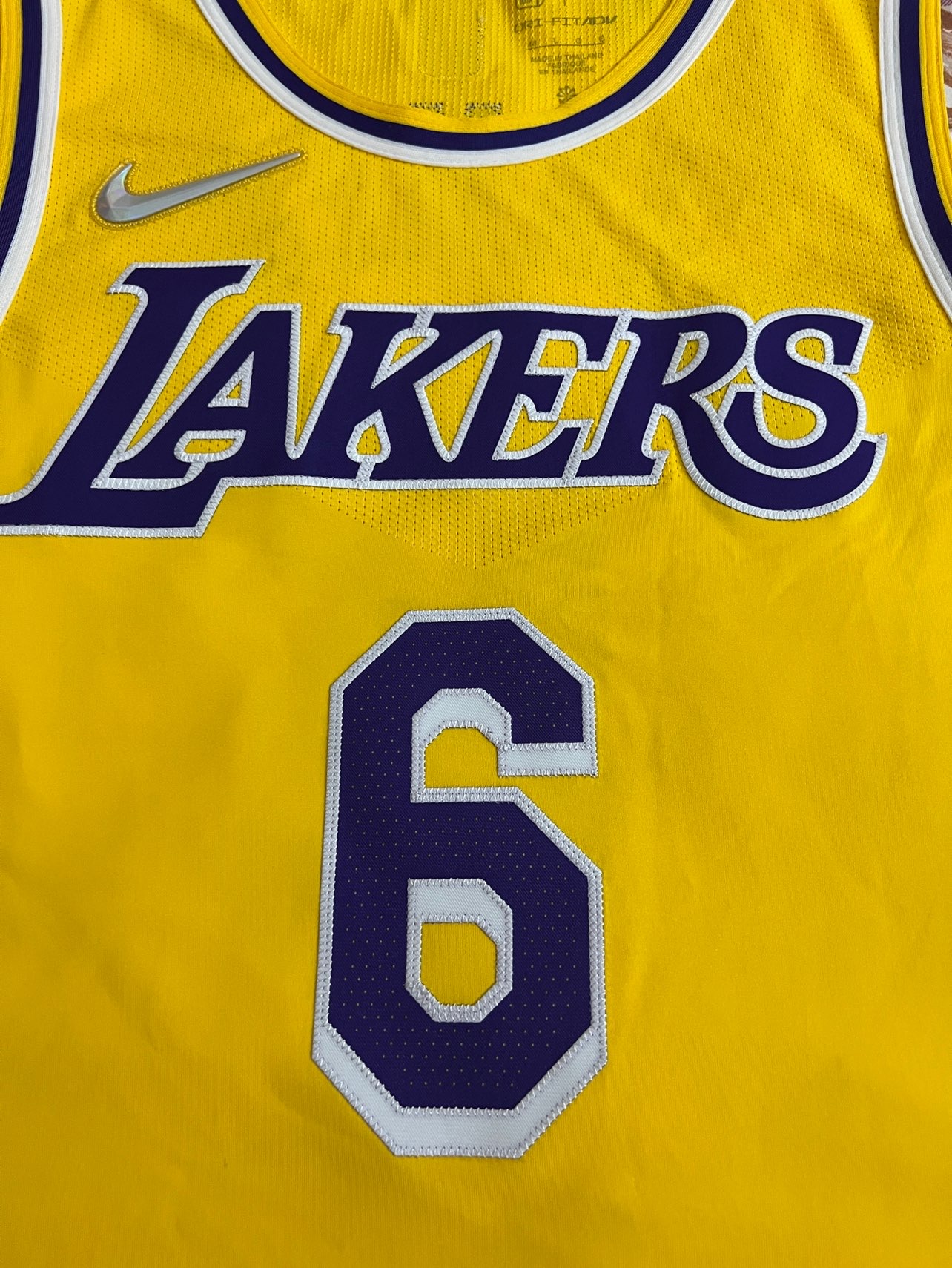 nba2021-2022季度湖人6号勒布朗 詹姆斯au版球衣