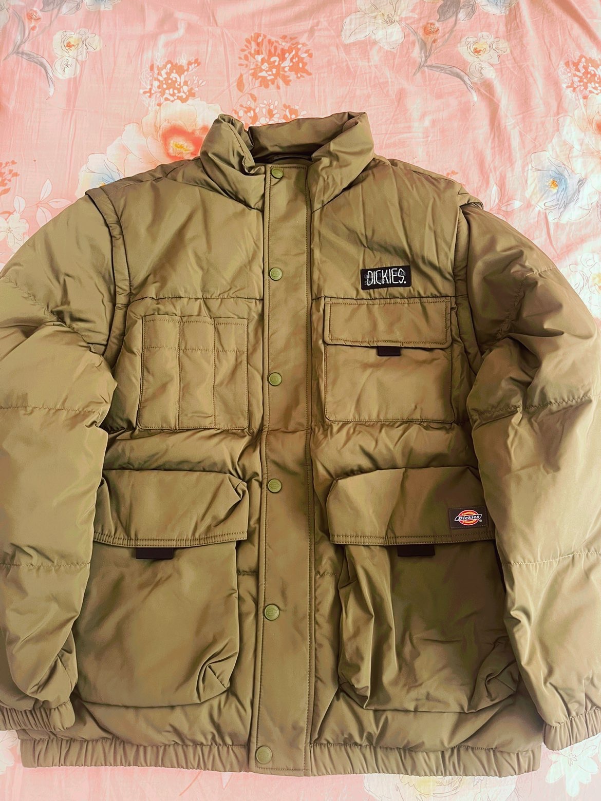 dickies羽绒服可脱卸多口贷夹克 马甲可单穿