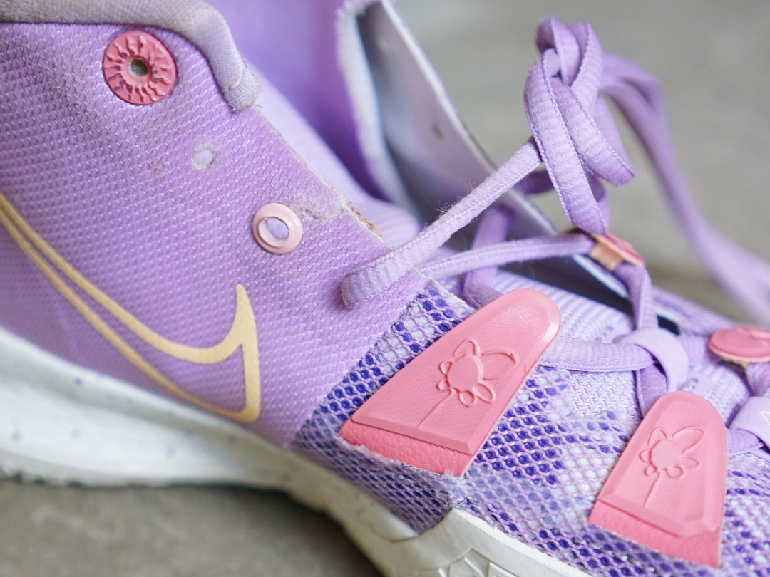 手残党修复kyrie7鞋带孔断裂,再换上紫金配色鞋带,懂的721572