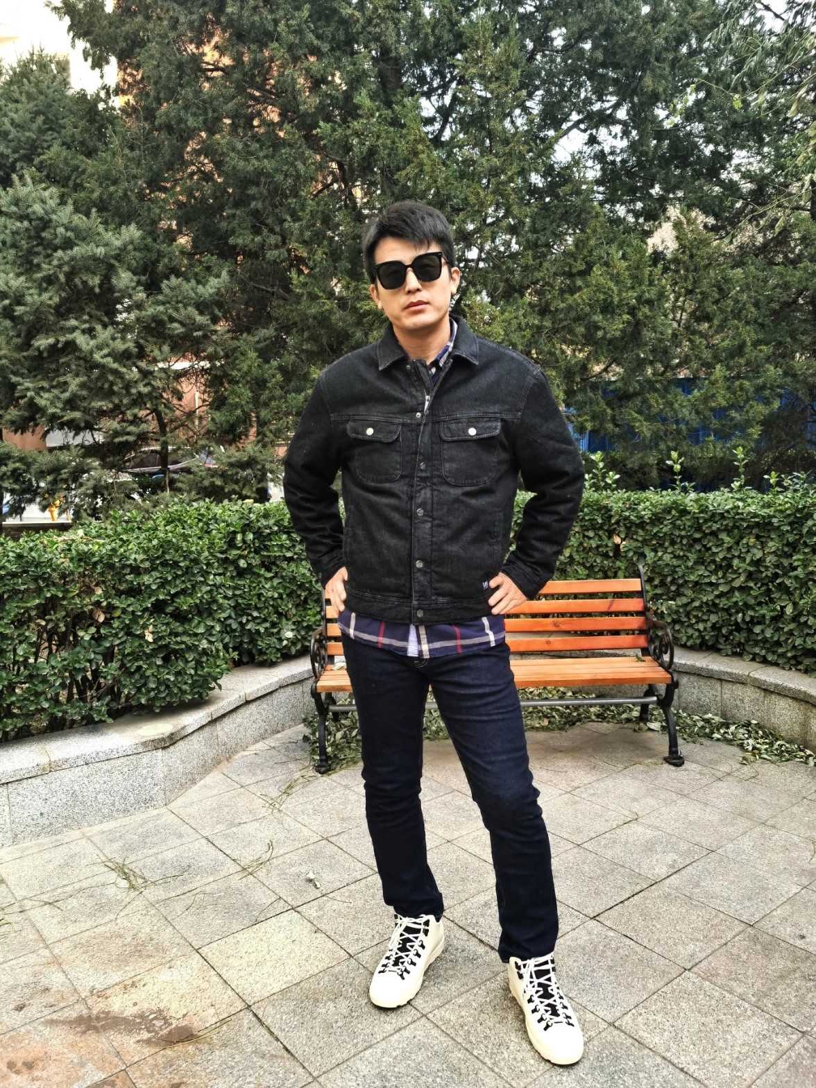 牛仔羽绒服真是又帅又保暖!