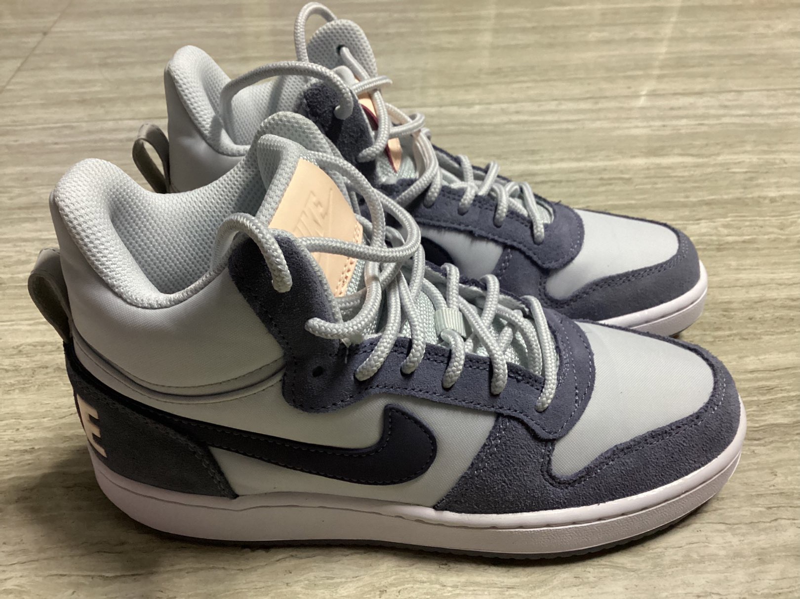 nike小乔治城 灰蓝粉实物真的太好看啦