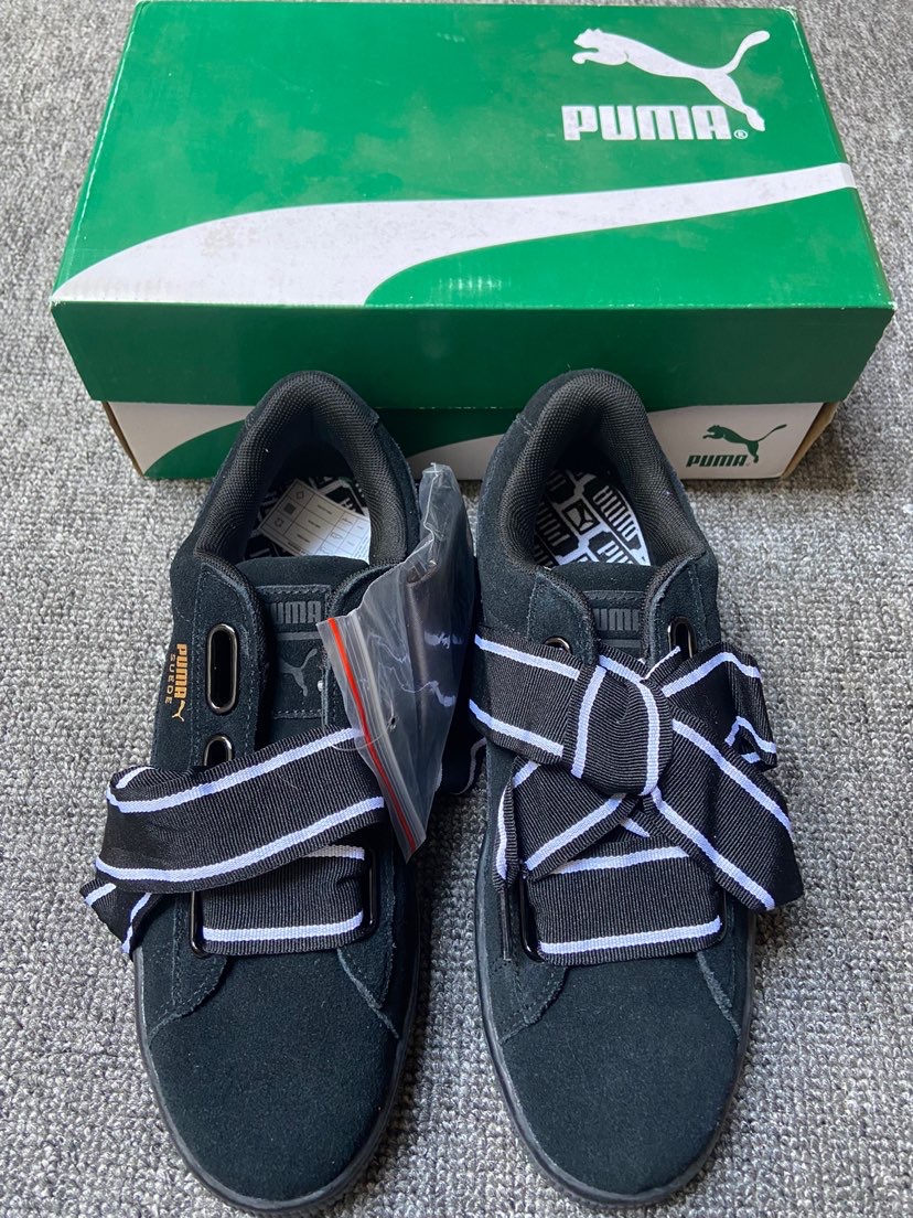 puma 彪马 蝴蝶结丝带 麂皮运动女子板鞋