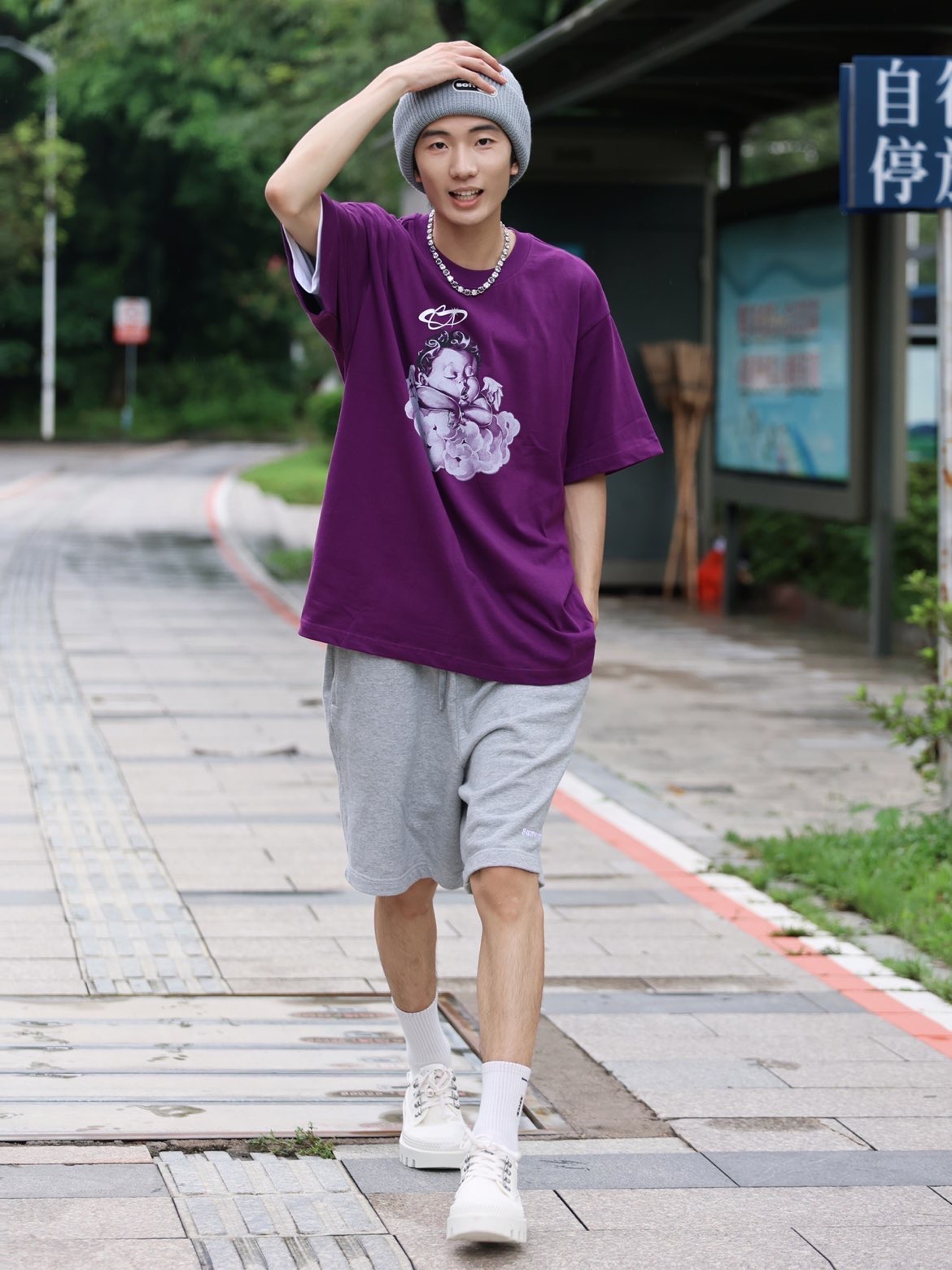 男生一定要尝试一次紫色!没想到小众又好看