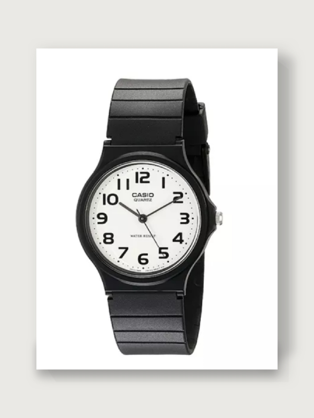 casio 卡西欧 stadard 经典简约网红小黑表 日韩表 女表 mq-24-7b2送