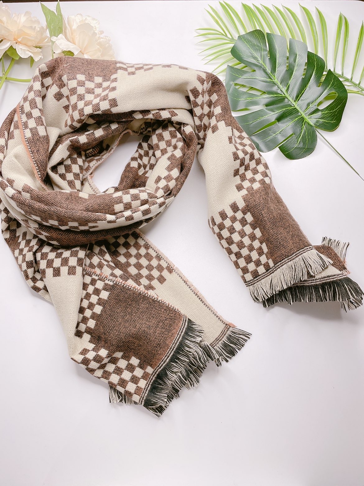 冬天就要戴暖乎乎的围巾呀❣️