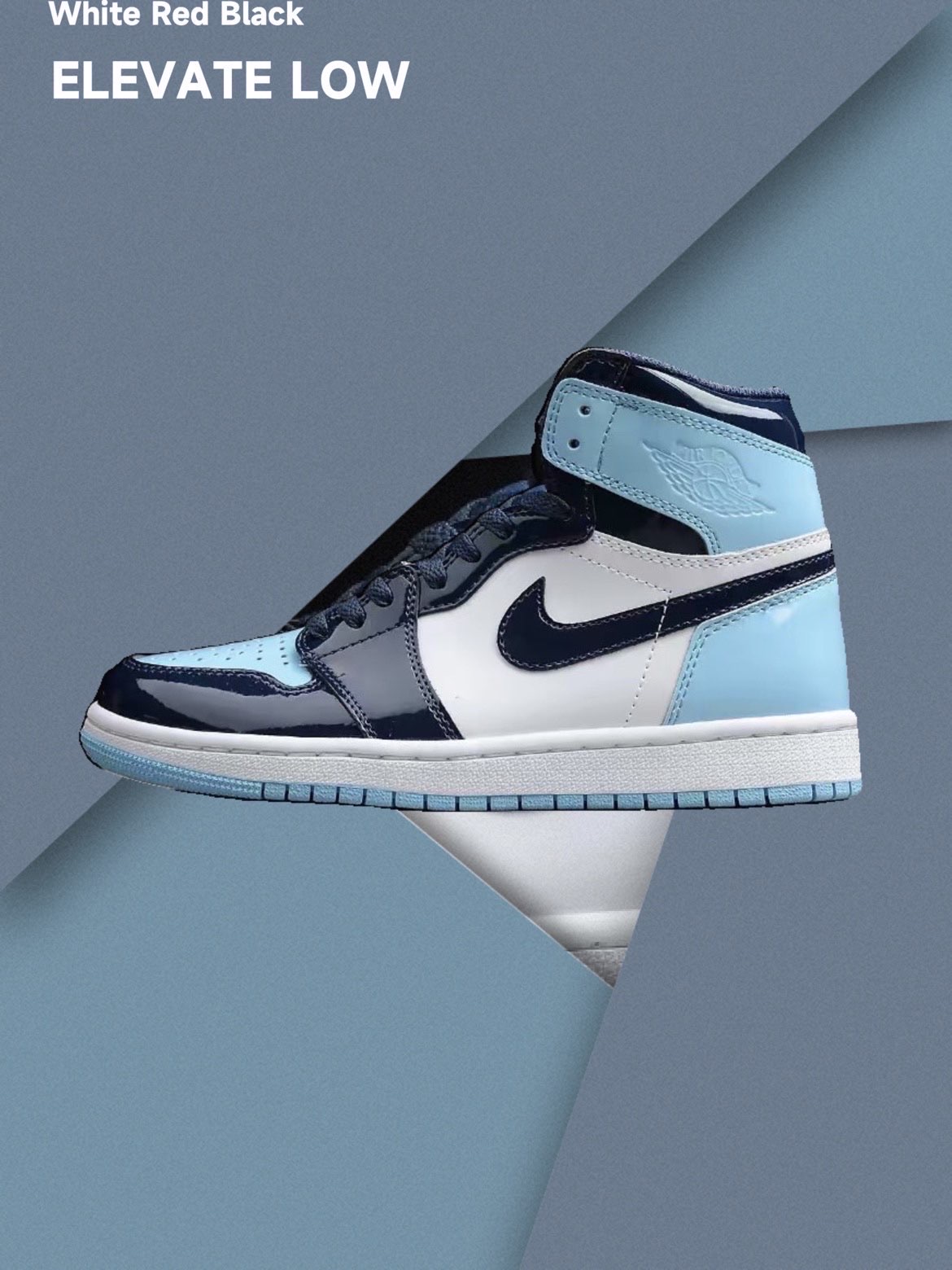 aj1全明星北卡蓝,全漆皮质感拉满