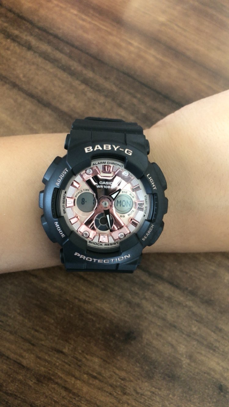 90价格感受 入手是五百八左右  casio 卡西欧 baby-g独角兽 三针三