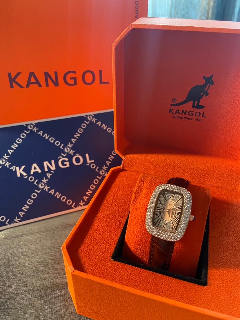 kangol袋鼠满天星简约百搭时尚防水非机械表石英