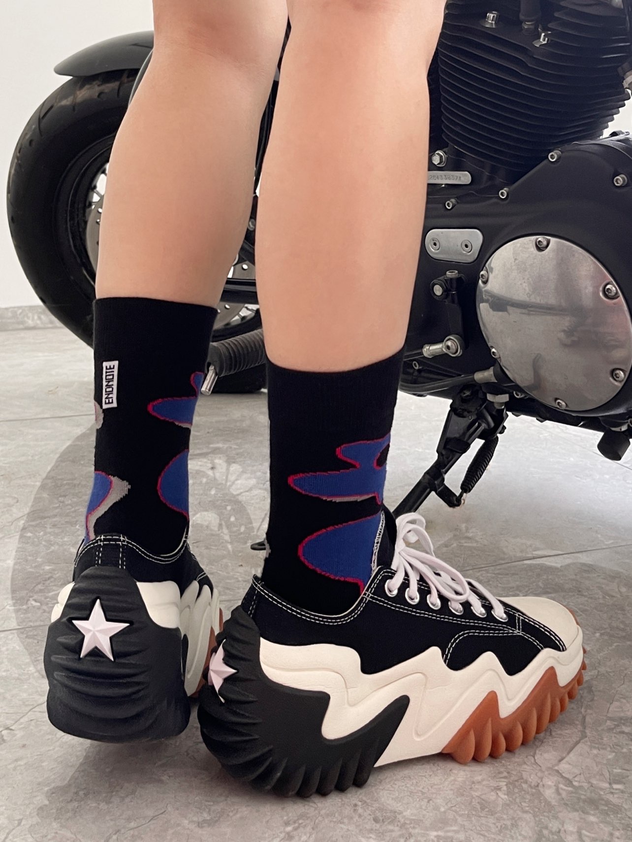 靴 CONVERSE RUN STAR MOTION 230mm Run Star Motion CX Platform Seasonal Color Unisex High Top