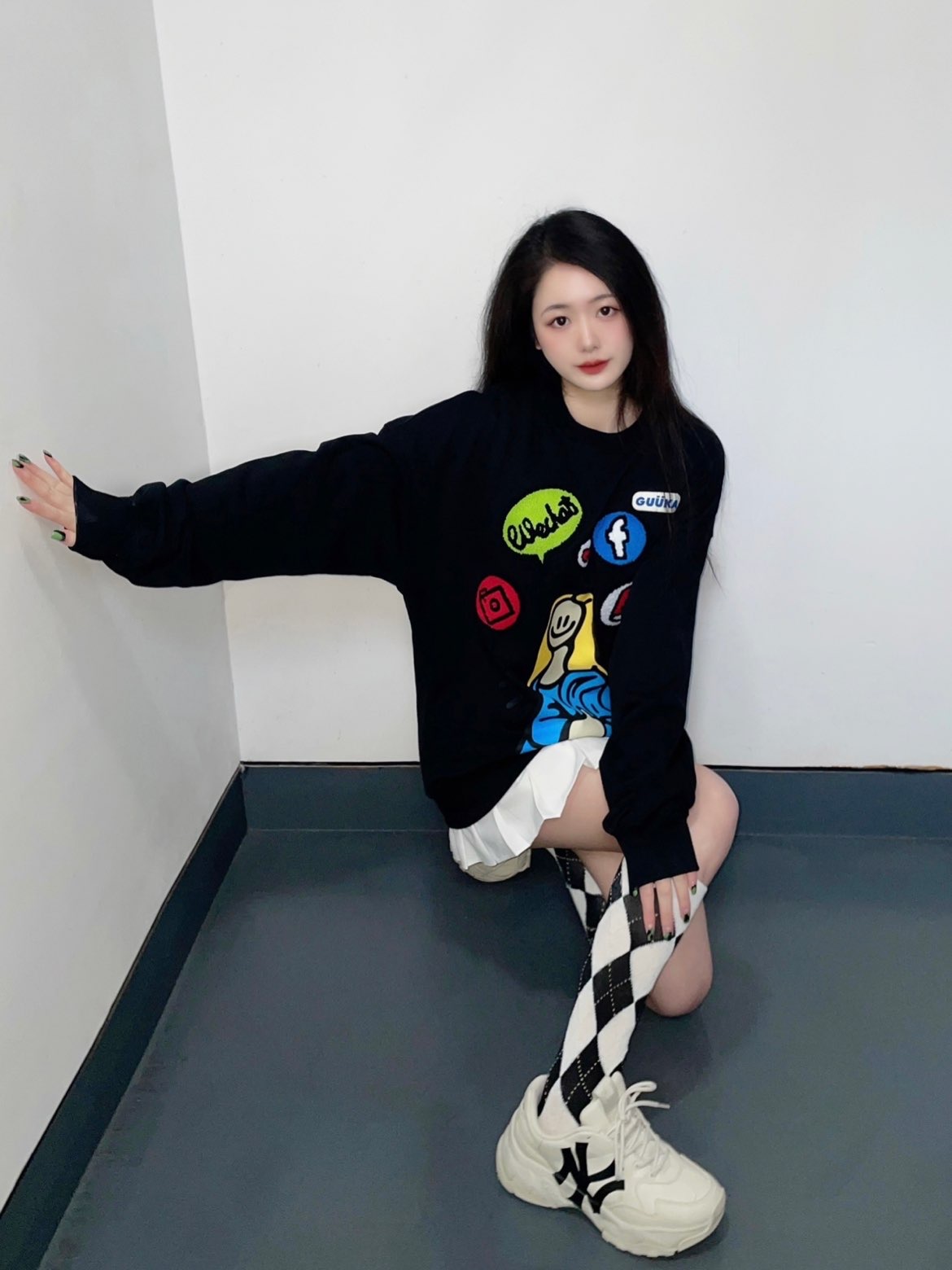 甜酷女孩穿搭 | 好喜欢我的这件新卫衣呀96