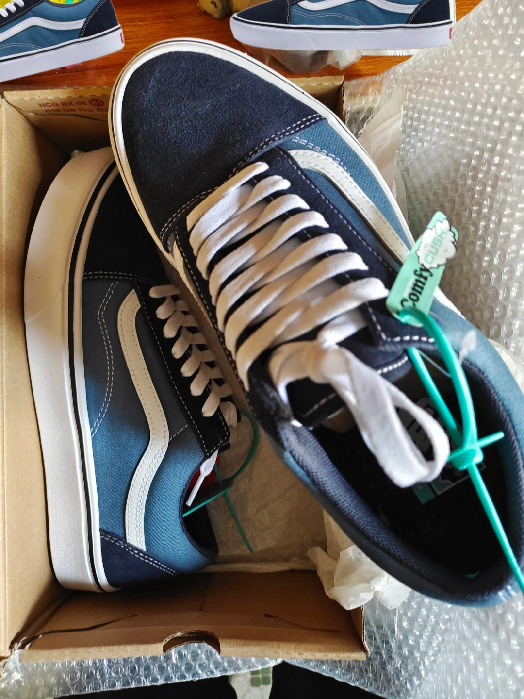 vans comfycush old skool海军蓝