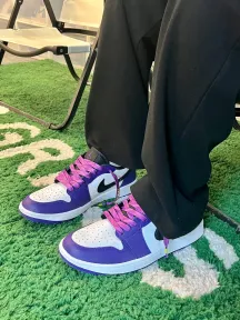 NIKE AIR JORDAN 1 RETRO HIGH OG COURT PURPLE WHITE BLACK 2020 26cm