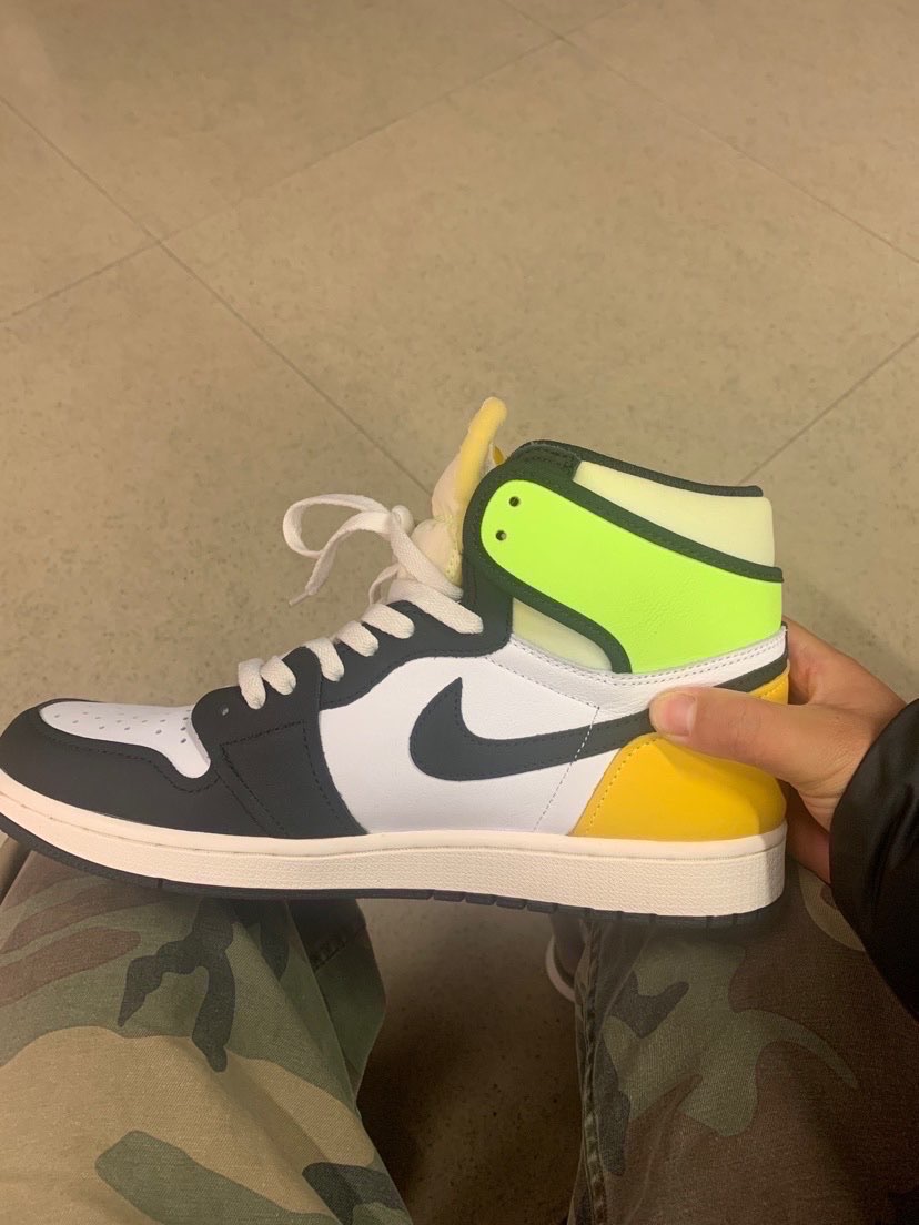 aj1黄橙脚趾,yyds!