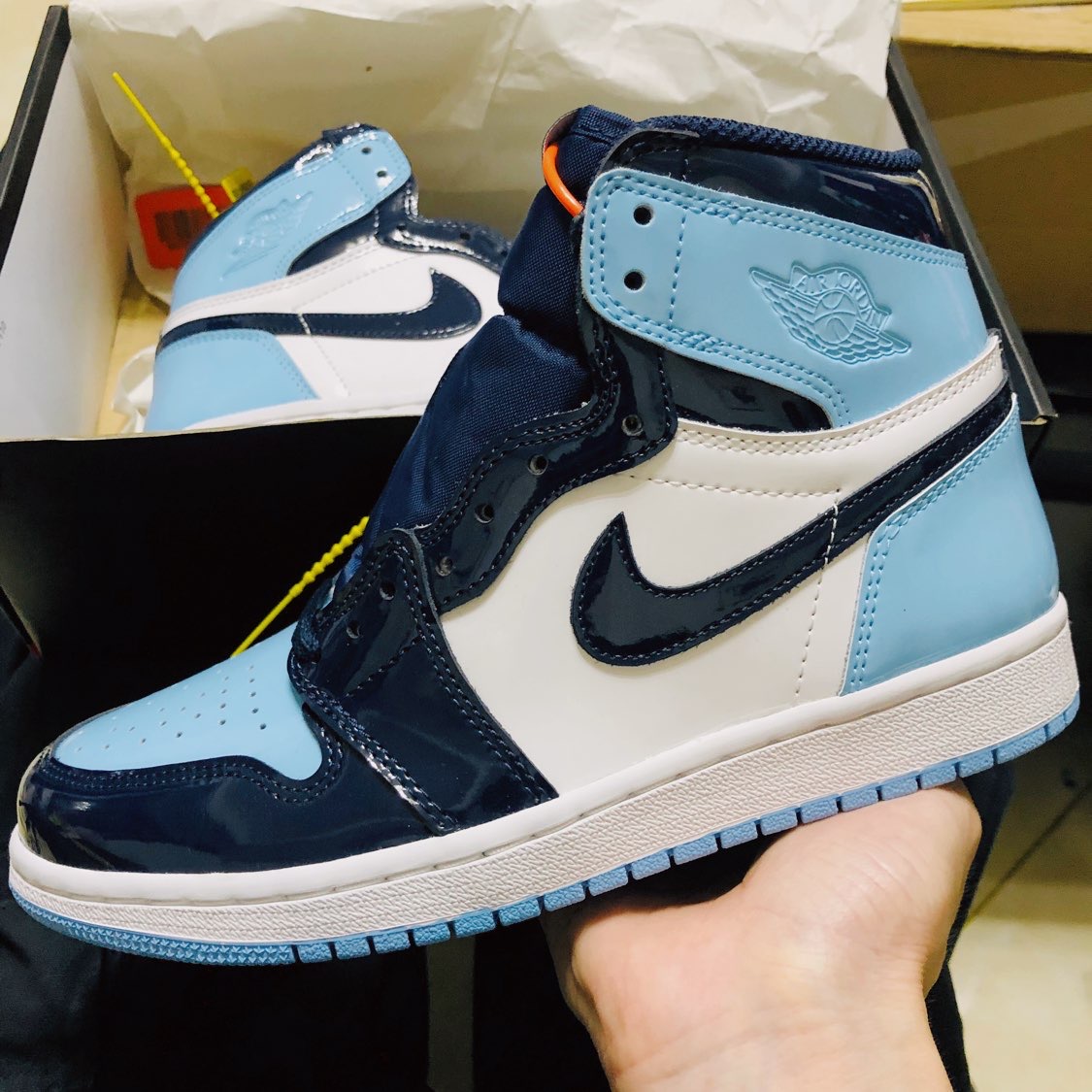 aj1 2019全明星 漆皮北卡蓝