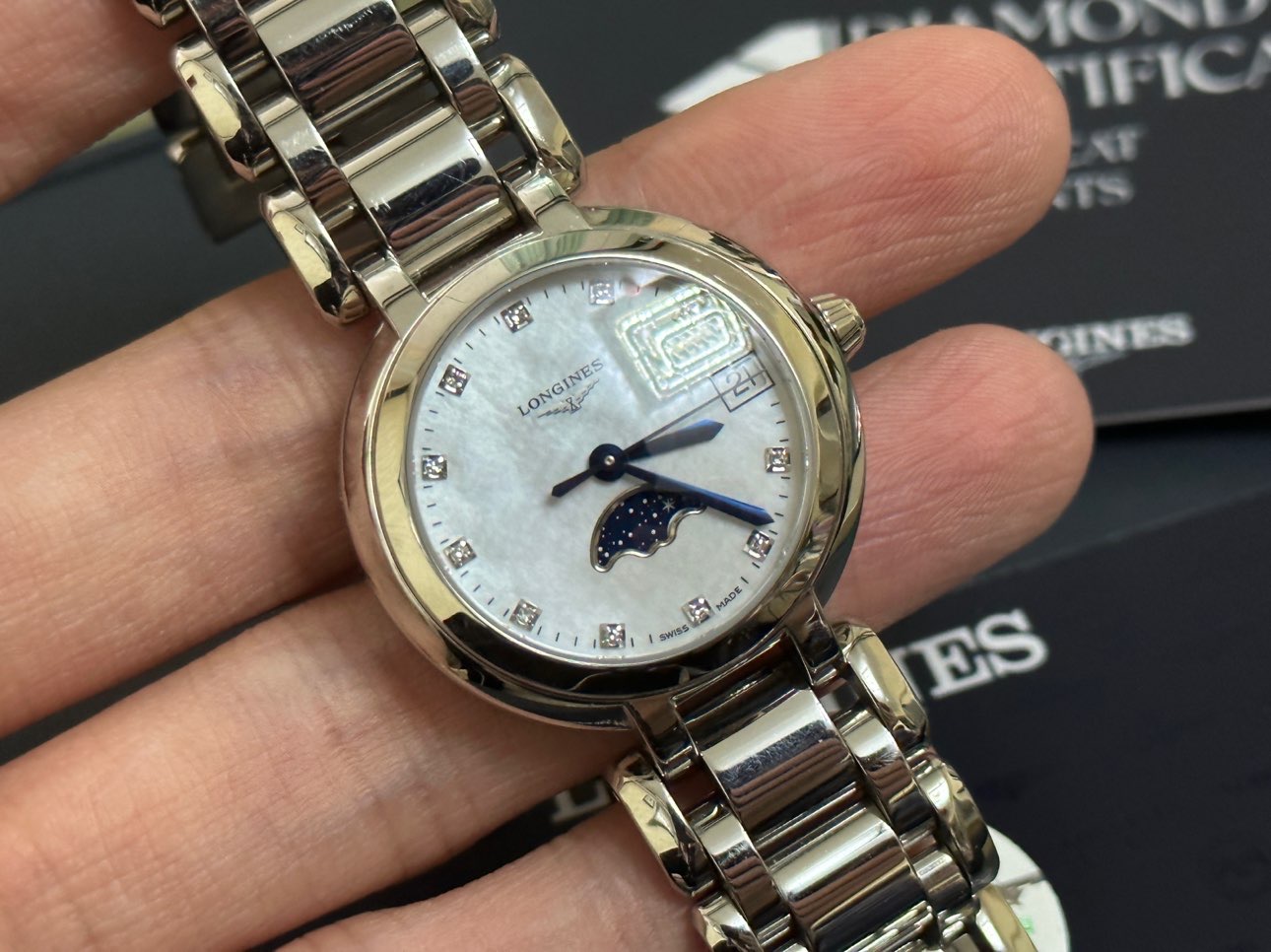 浪琴 longines 心月系列月相女表