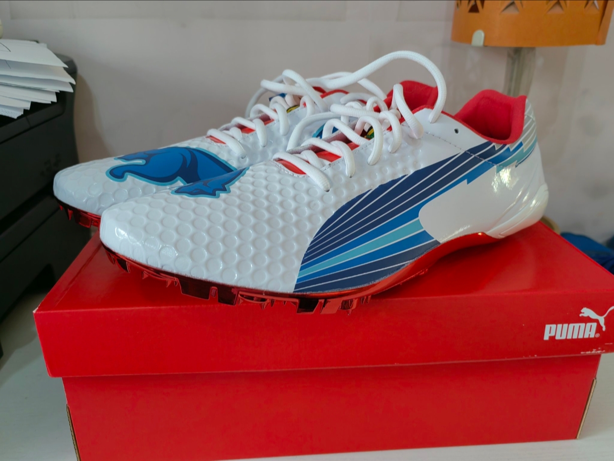双,我这双是编号865
此鞋款为2012伦敦奥运会博尔特的竞赛版evospeed