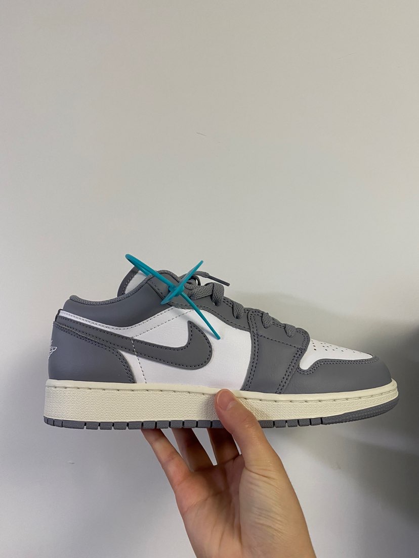 aj1low灰白复古小迪奥氧化做旧底