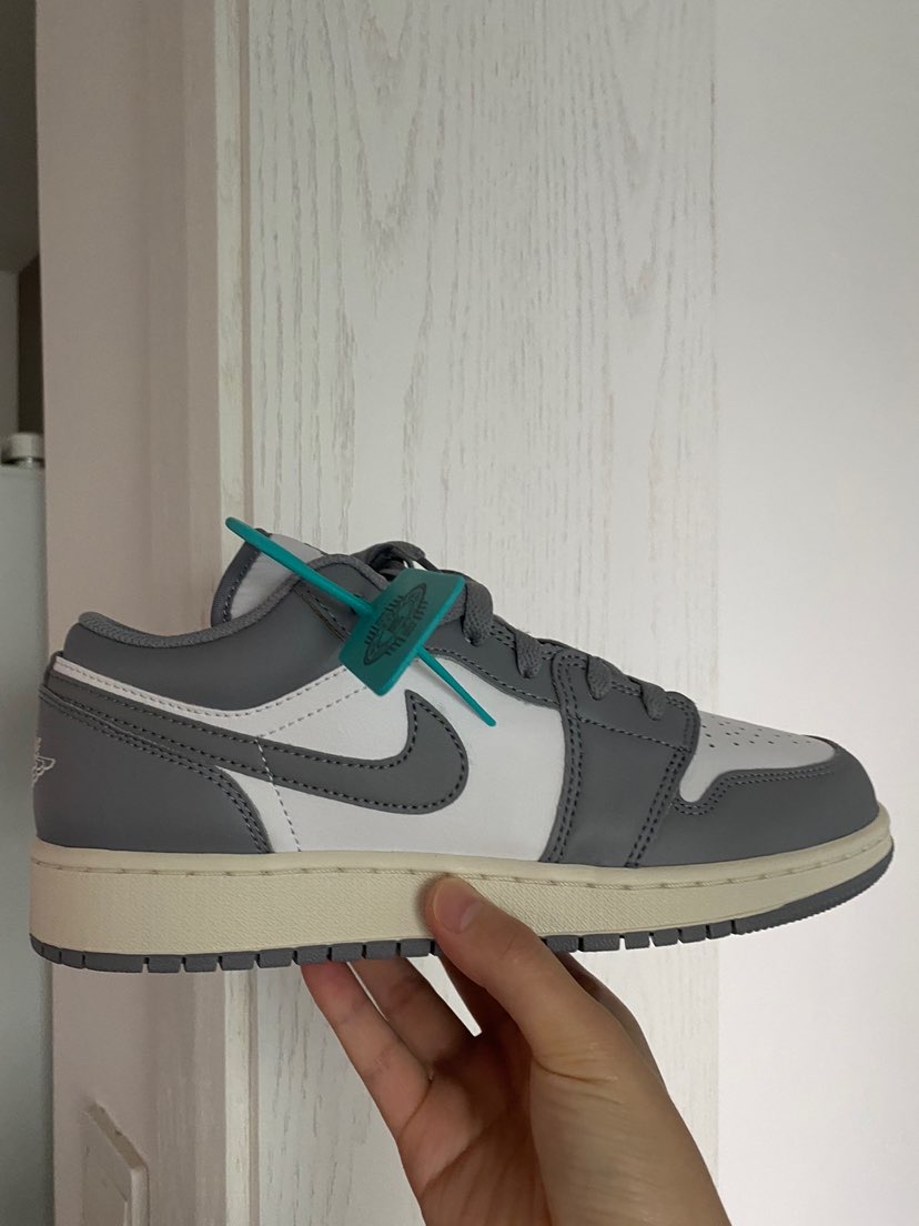 aj1low灰白复古小迪奥氧化做旧底