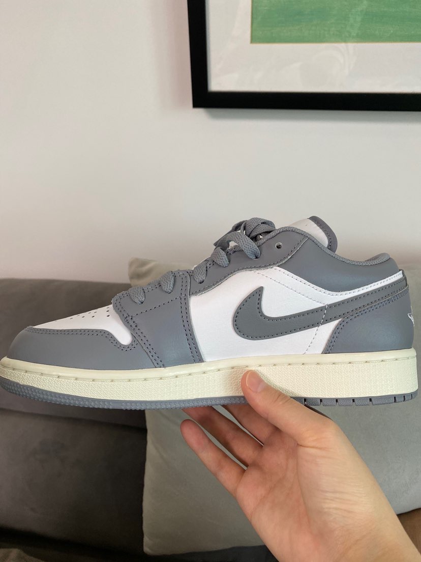 aj1low小迪奥复古灰白配色