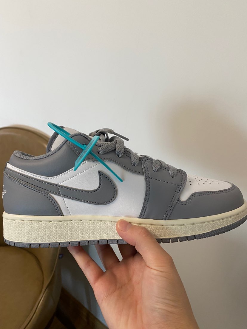 aj1low灰白复古小迪奥氧化做旧底