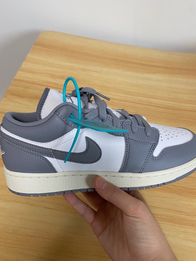 aj1low灰白复古小迪奥氧化做旧底