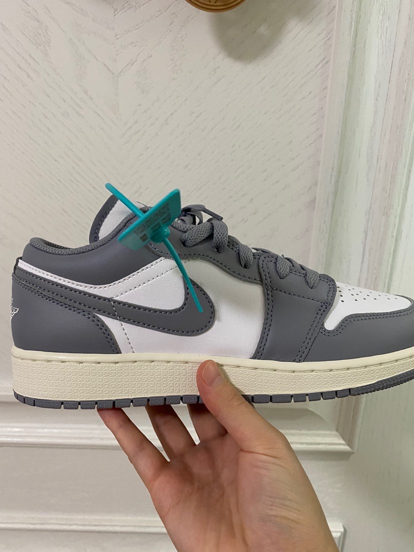 aj1low小迪奥氧化做旧底灰白色