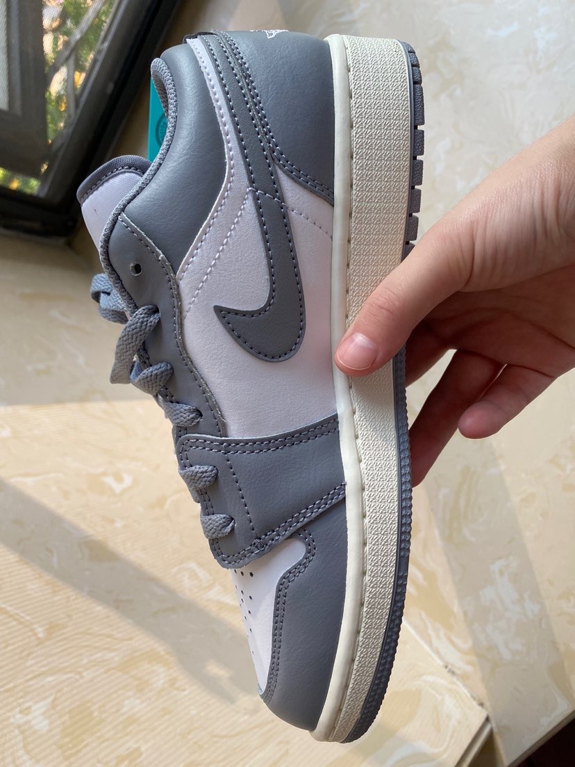 aj1low灰白复古小迪奥氧化做旧底