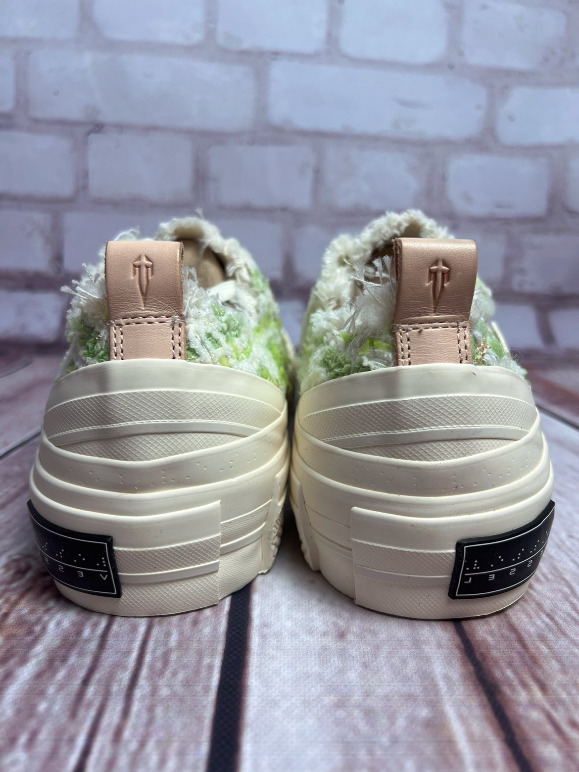 xvessel 软木塞硫化鞋 白绿色小香风!