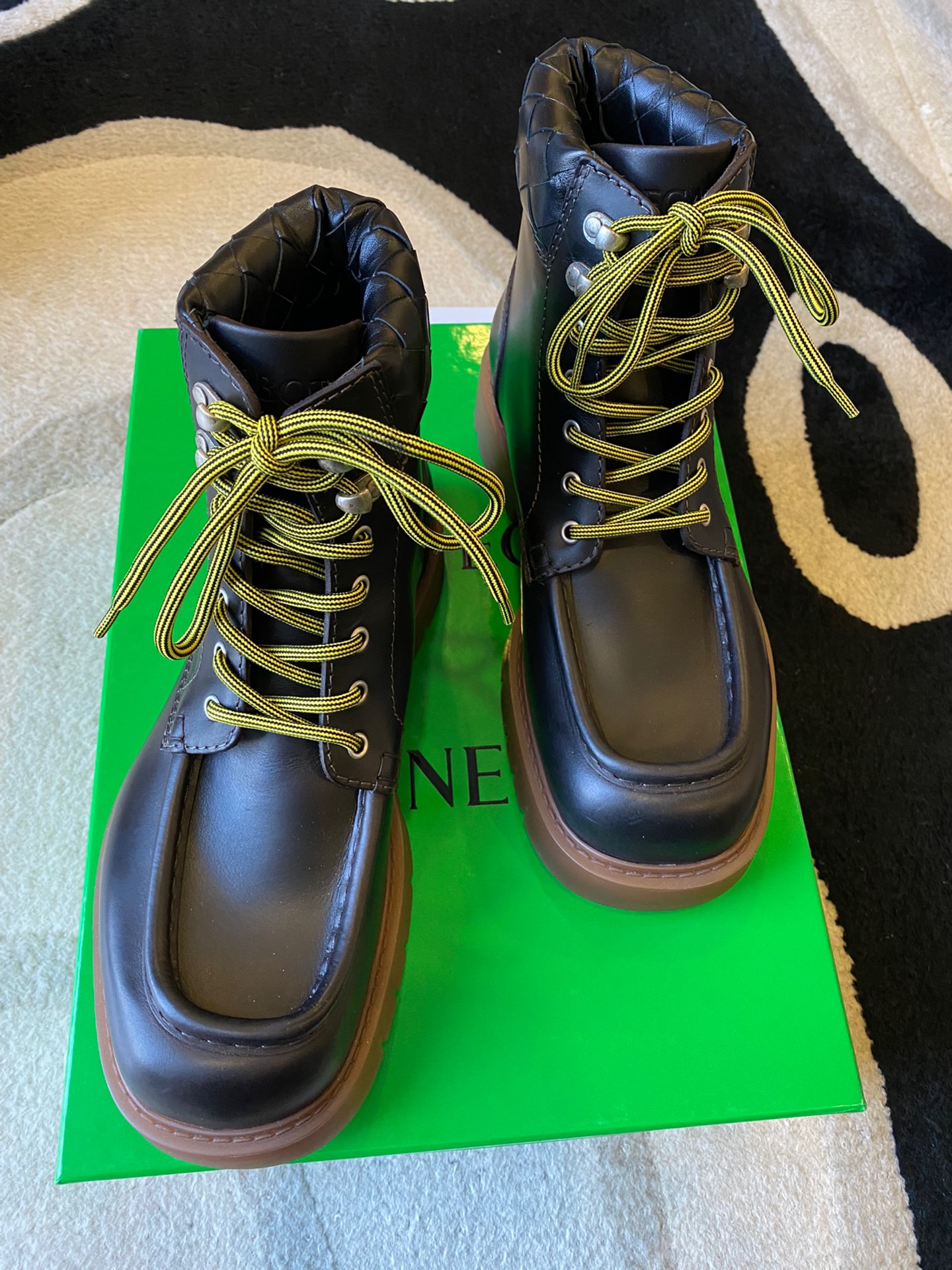 bv葆蝶家bottega veneta haddock男士系带裸靴新鞋开箱分享