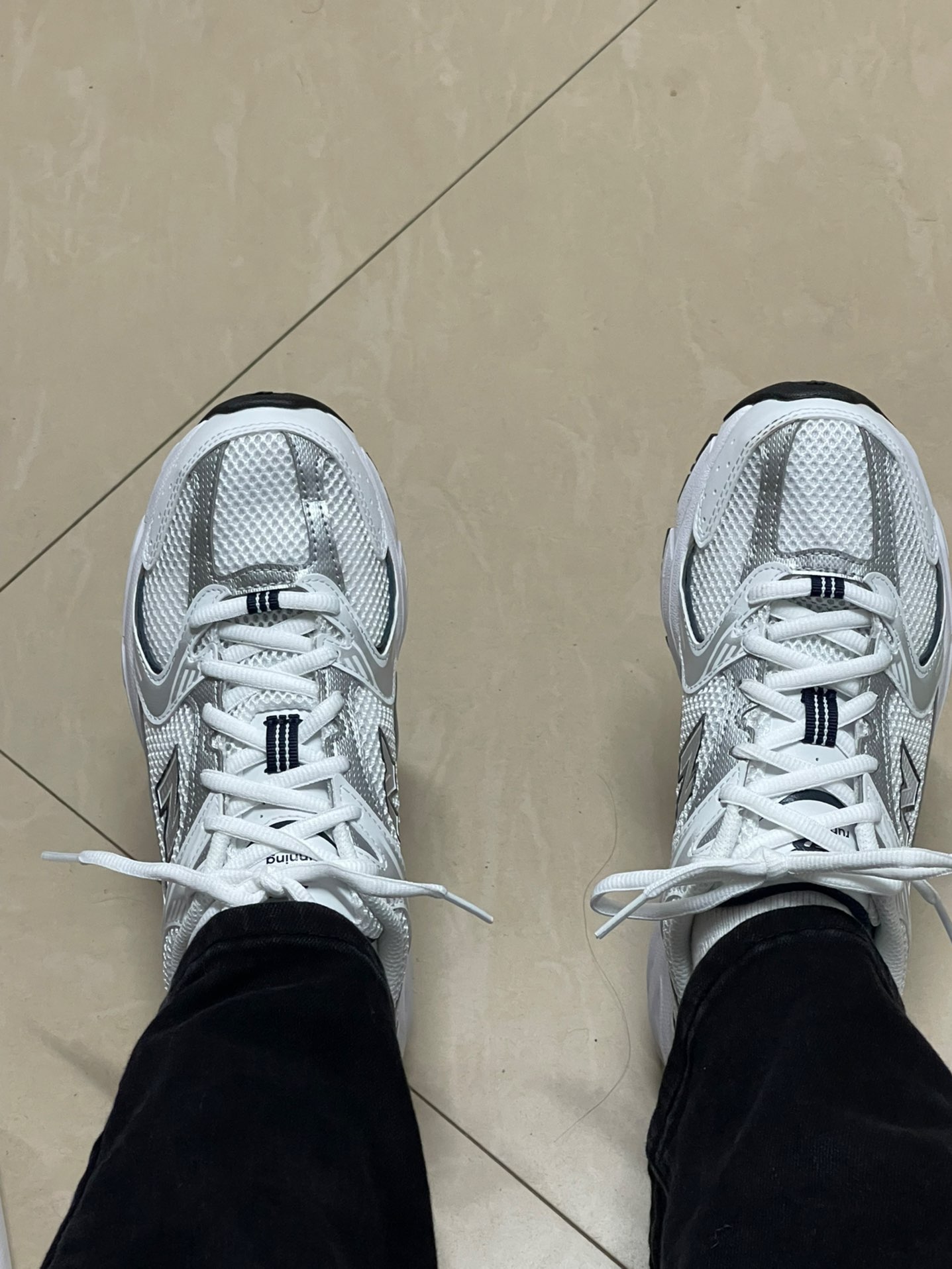 custom review-New Balance 530 White Silver Navy
