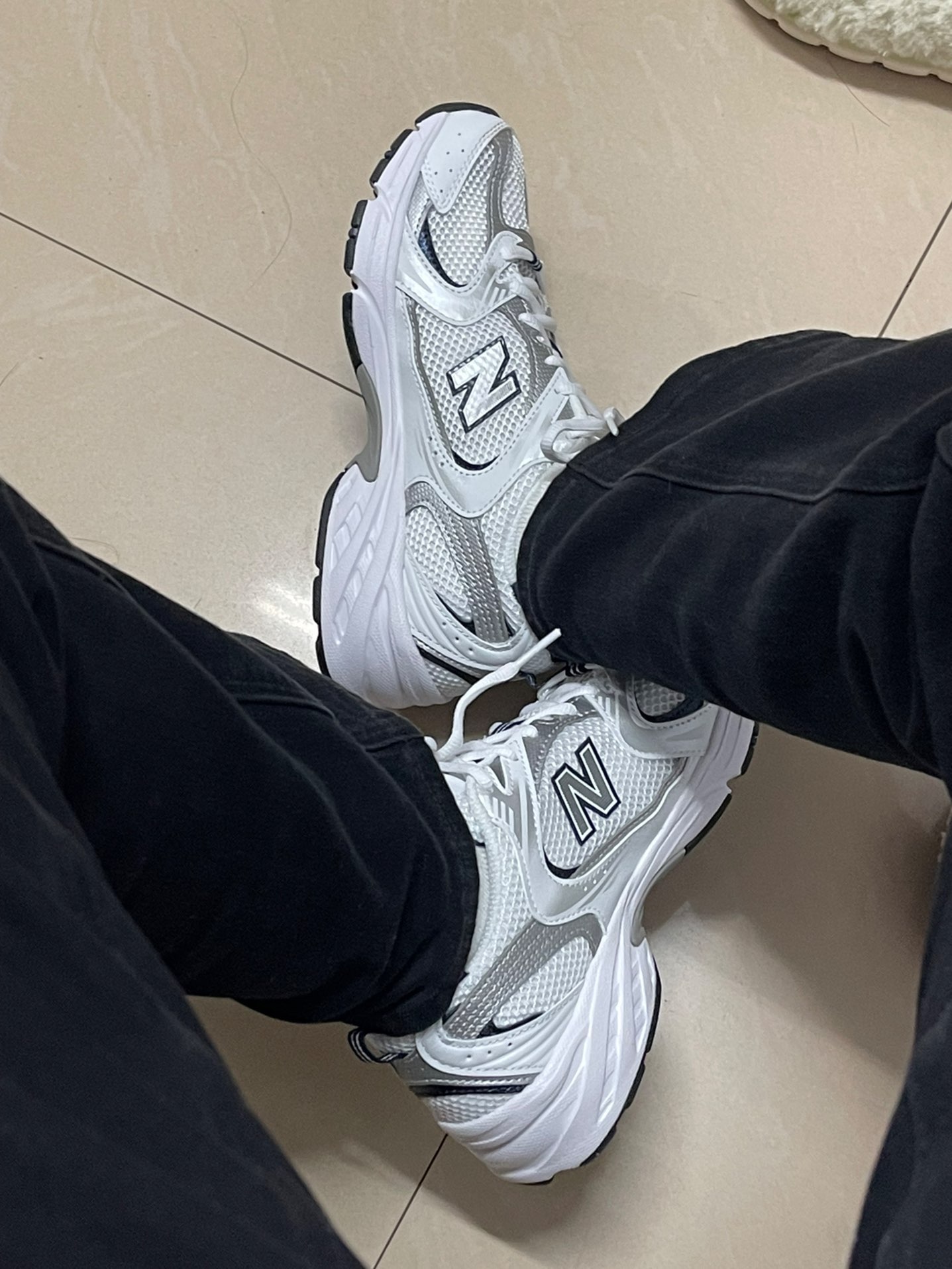 custom review-New Balance 530 White Silver Navy