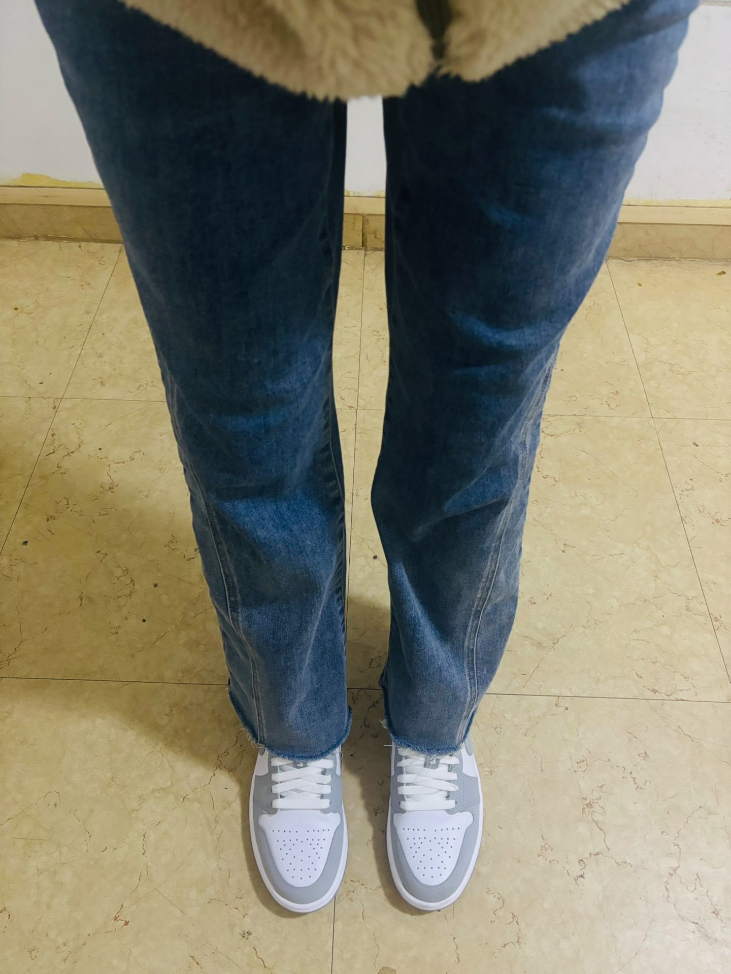 custom review-Jordan 1 Low Wolf Grey Women
s