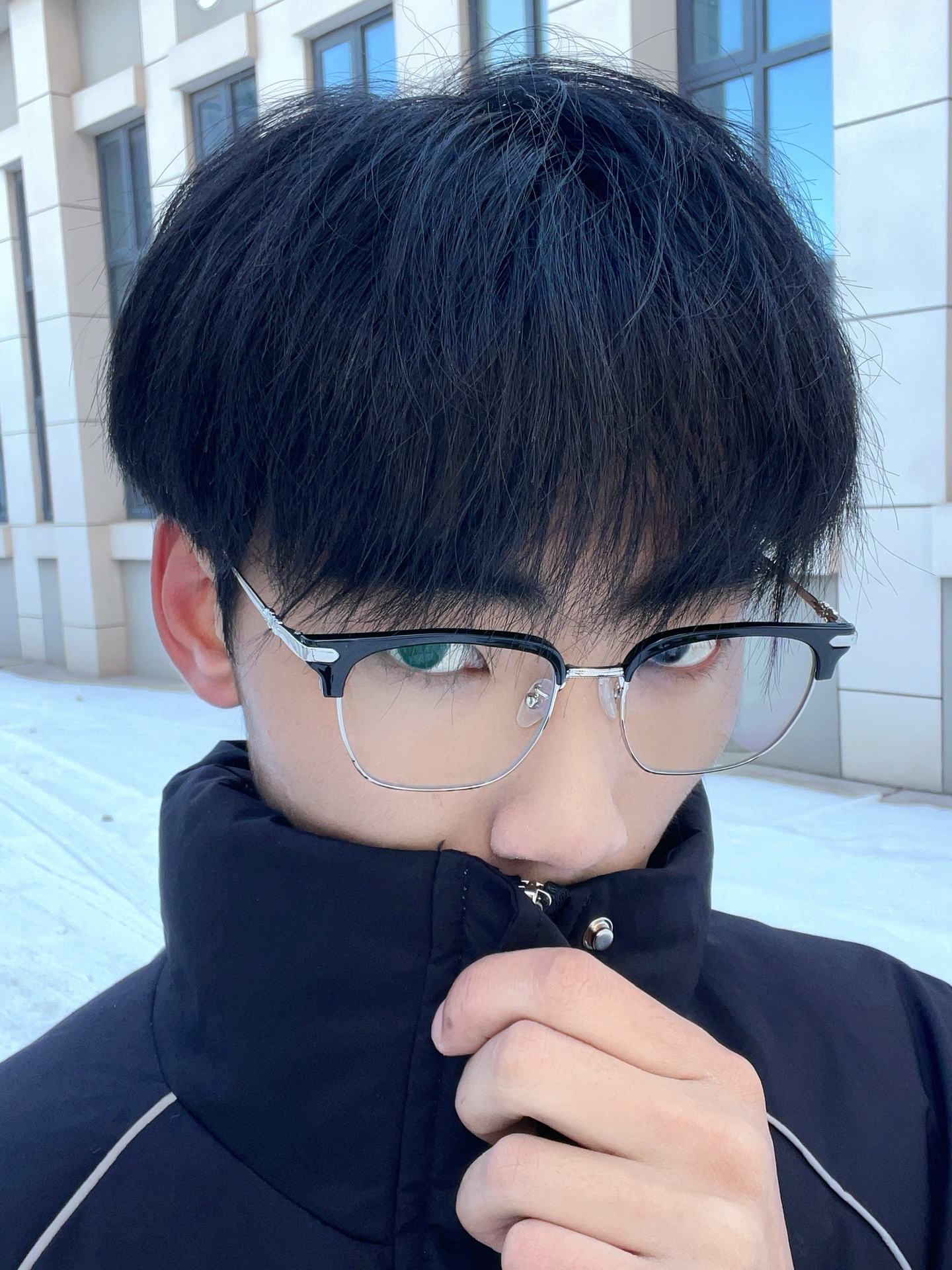 男高氛围感必备半框眼镜!