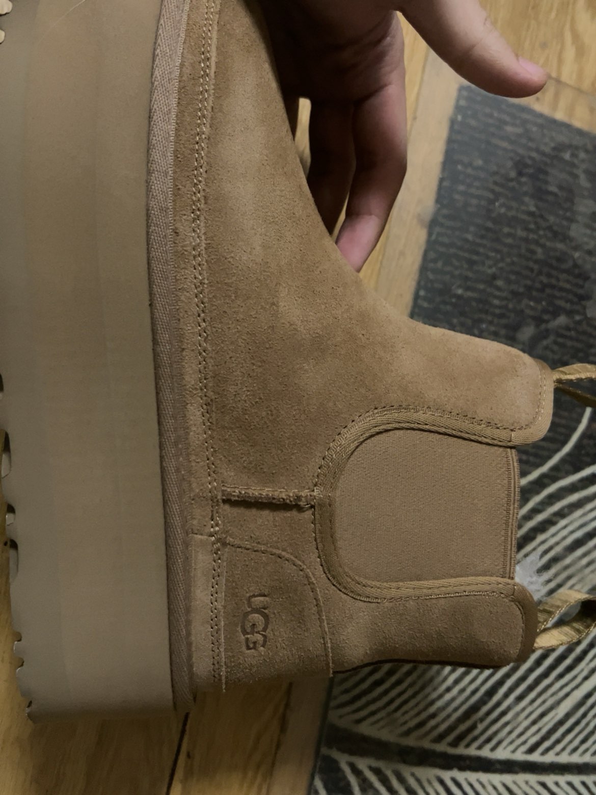 custom review-UGG Neumel Platform Chelsea Boot Chestnut Women's