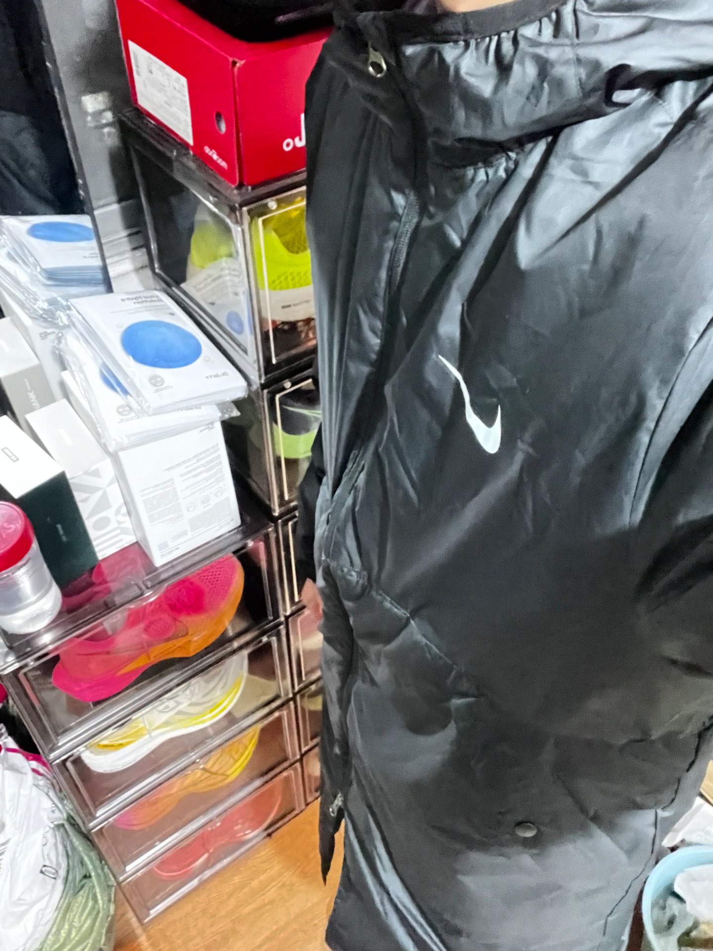 custom review-Nike Parka Coats Men's Black