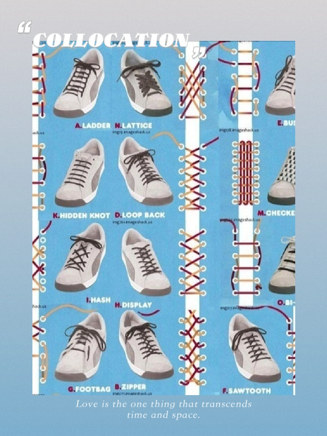 花式系鞋带,一鞋穿出多种样式