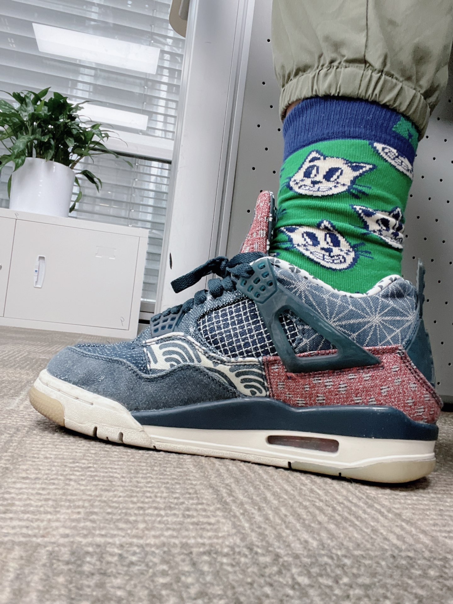 custom review-Jordan Air Jordan 4 Retro SE 'Deep Ocean' MID Top Винтажные баскетбольные кроссовки Унисекс Синий Белый