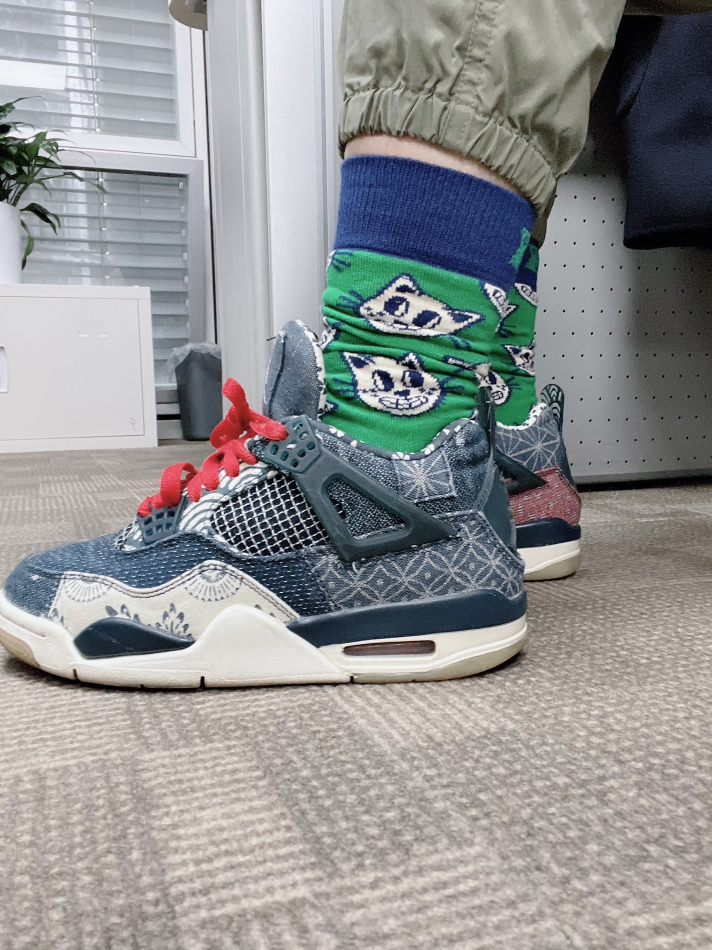 custom review-Jordan Air Jordan 4 Retro SE 'Deep Ocean' MID Top Винтажные баскетбольные кроссовки Унисекс Синий Белый