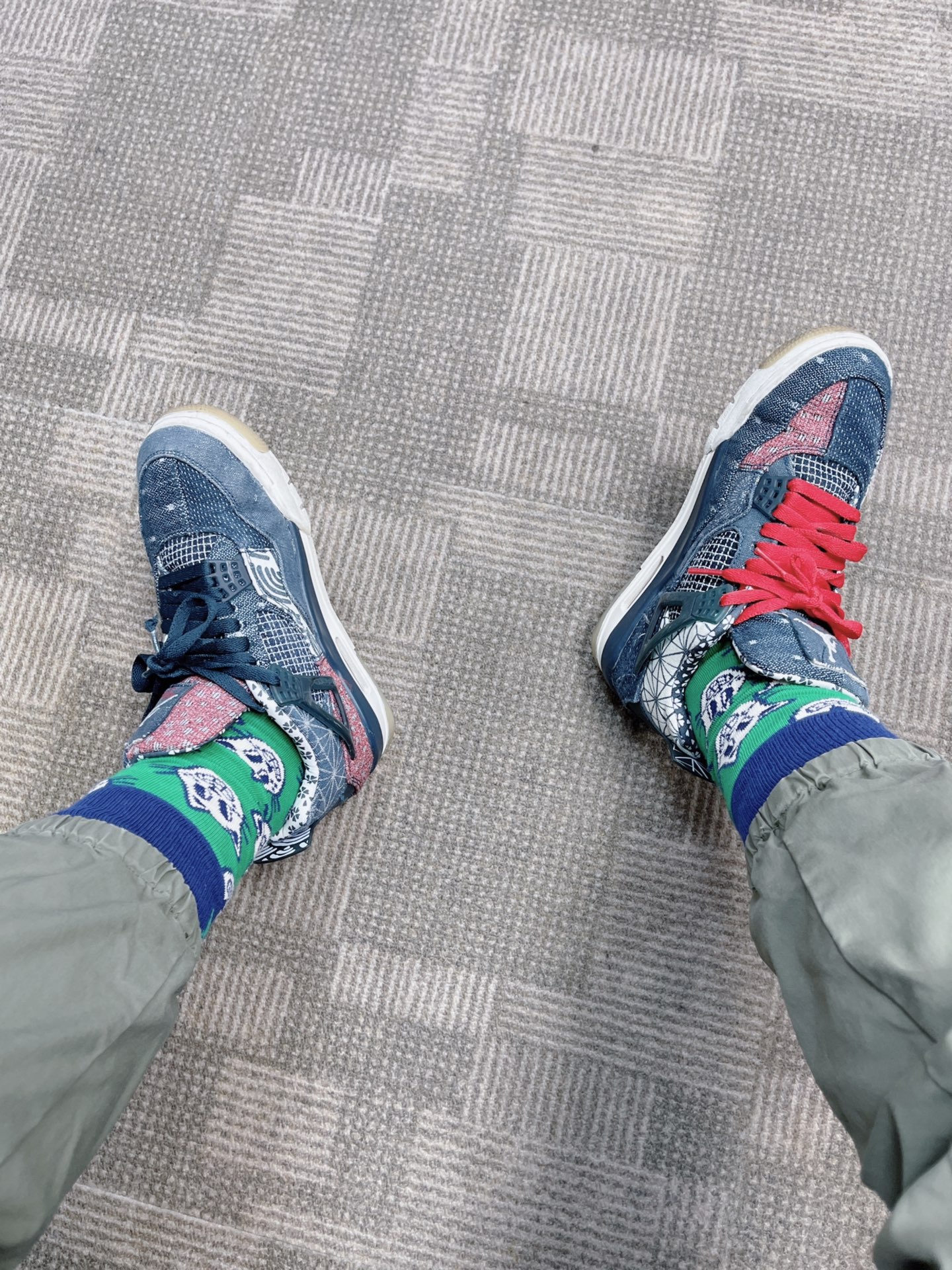 custom review-Jordan Air Jordan 4 Retro SE 'Deep Ocean' MID Top Винтажные баскетбольные кроссовки Унисекс Синий Белый