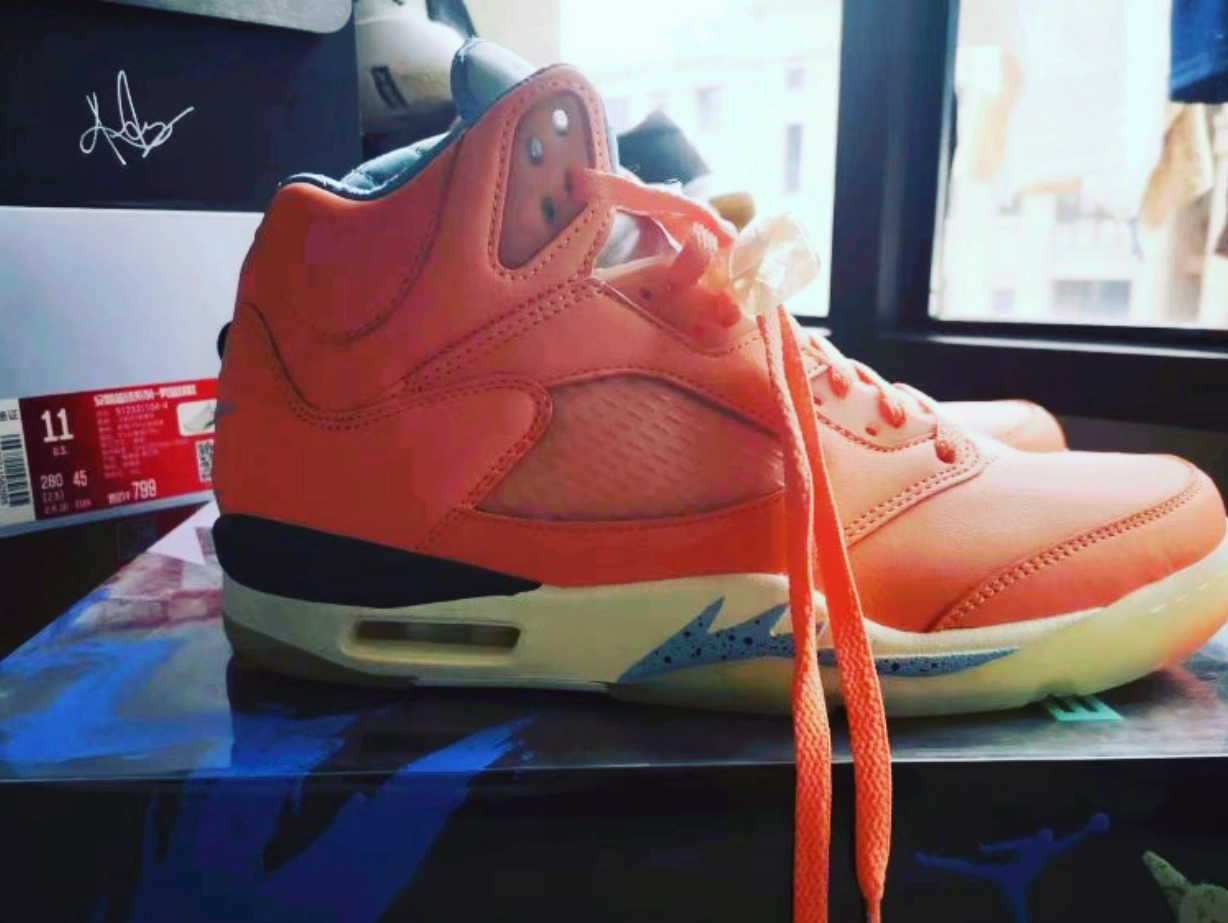 custom review-JORDAN 5 Retro Dj Khaled We The Best Crimson Bliss