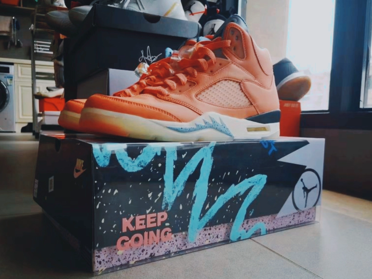 custom review-JORDAN 5 Retro Dj Khaled We The Best Crimson Bliss