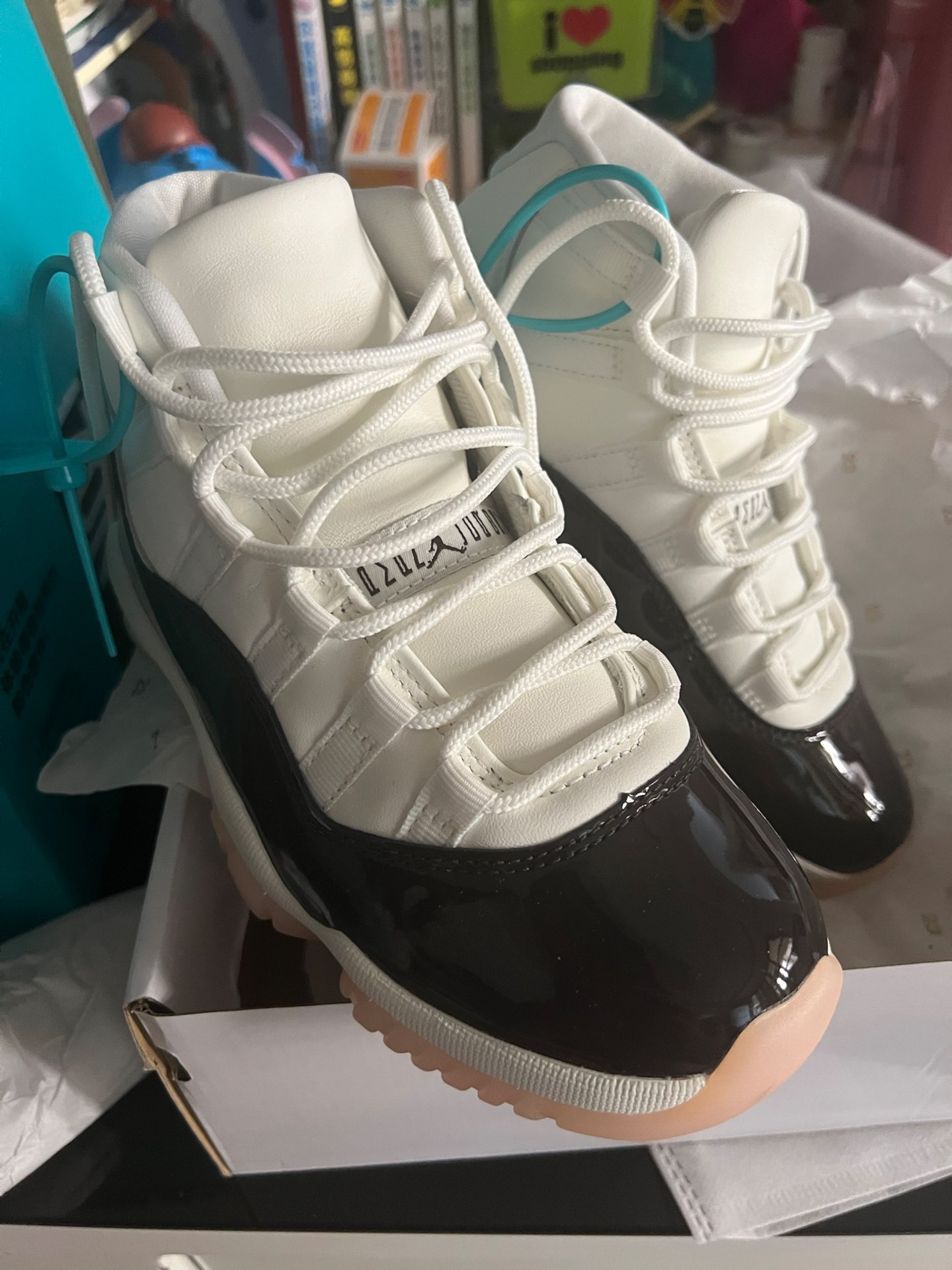 custom review-Jordan Air Jordan 11 'Neapolitan AJ11 Cherry Blossom Buckle High Top Vintage Basketball Shoes Women's Brown
