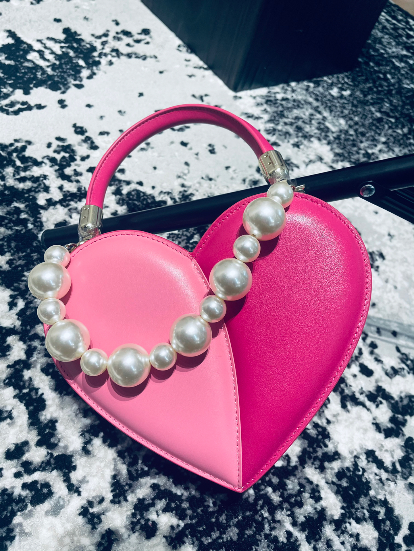 少女心粉色爱心包