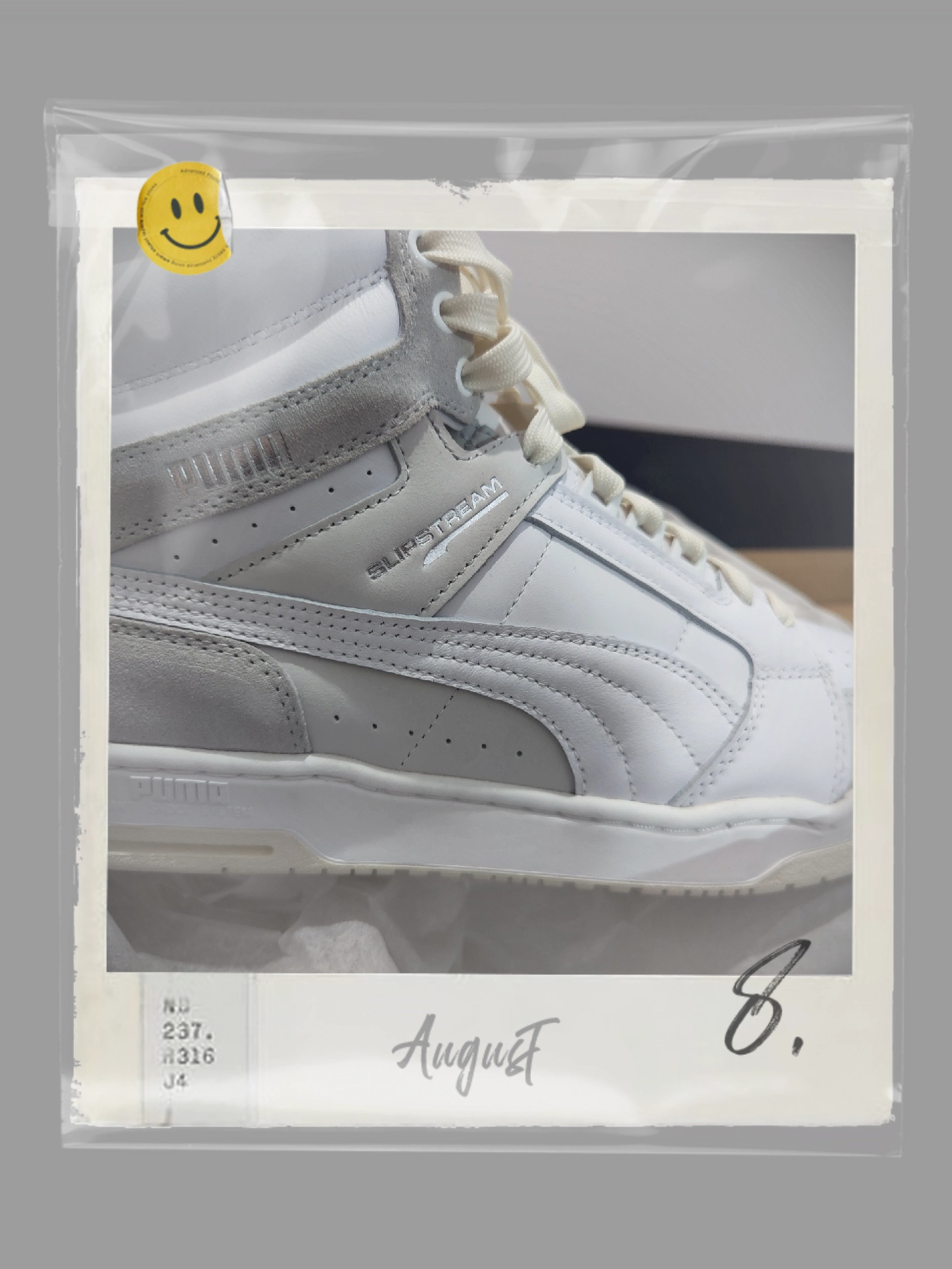 puma 白色高帮板鞋