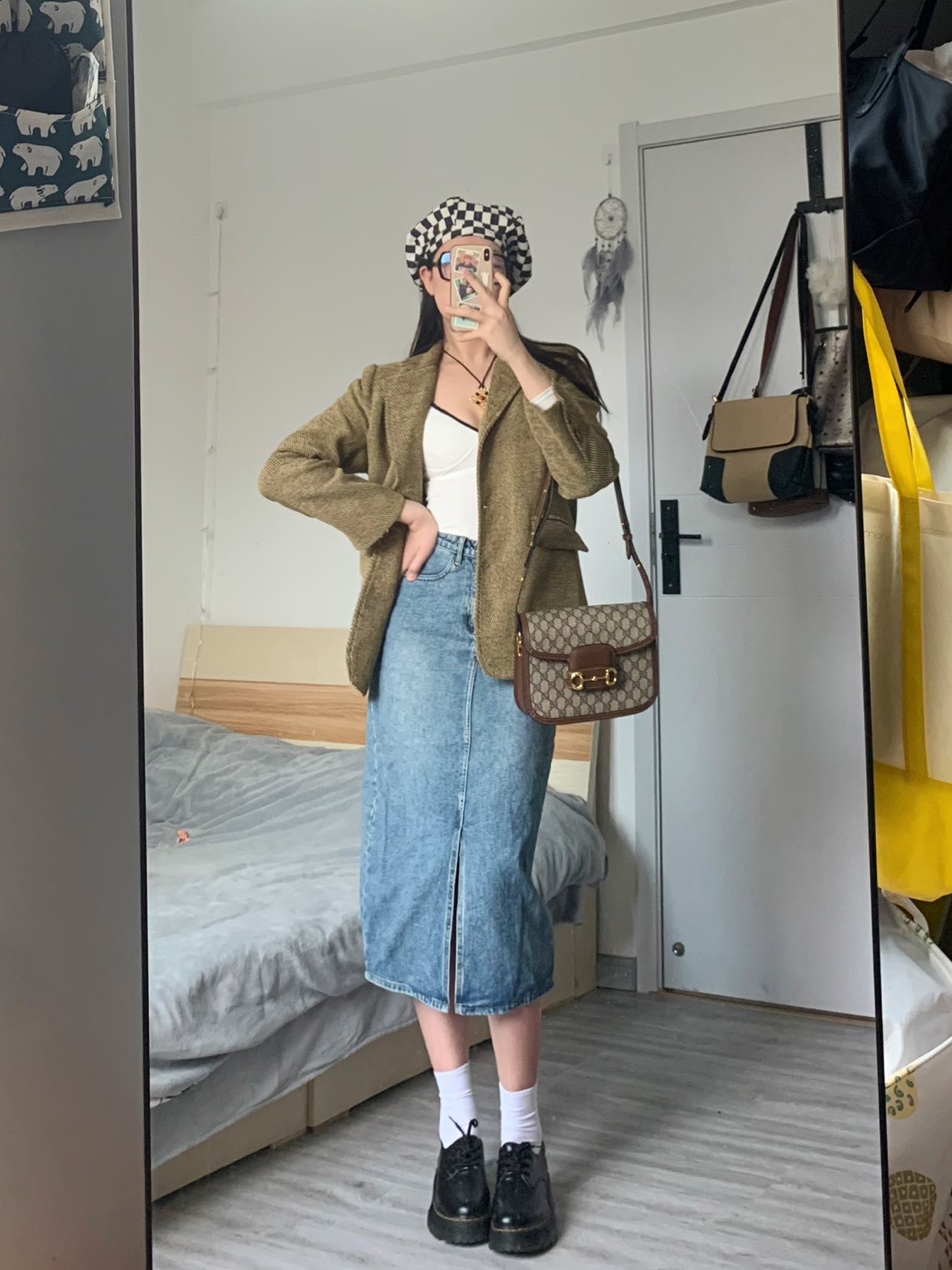 #gucci  gucci古驰 1955 horsebit 老花logo 帆财创